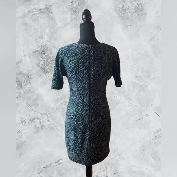 Club Monaco navy abstract sheath cocktail dress - Picture 4 of 4